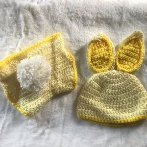 Handmade Bunny hat and bottom